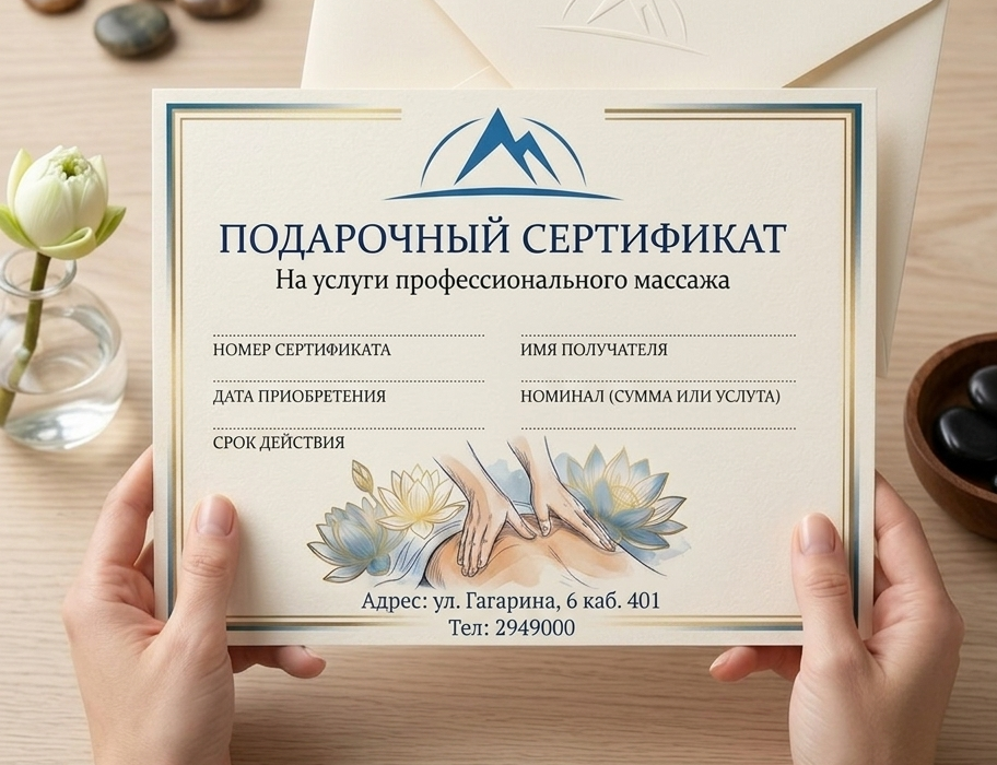 Подарочный сертификат Высота